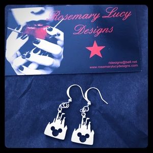 Disney stainless and silver earrings cute!